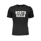North Sails Black Cotton Men's T-Shirt - Zeiniez