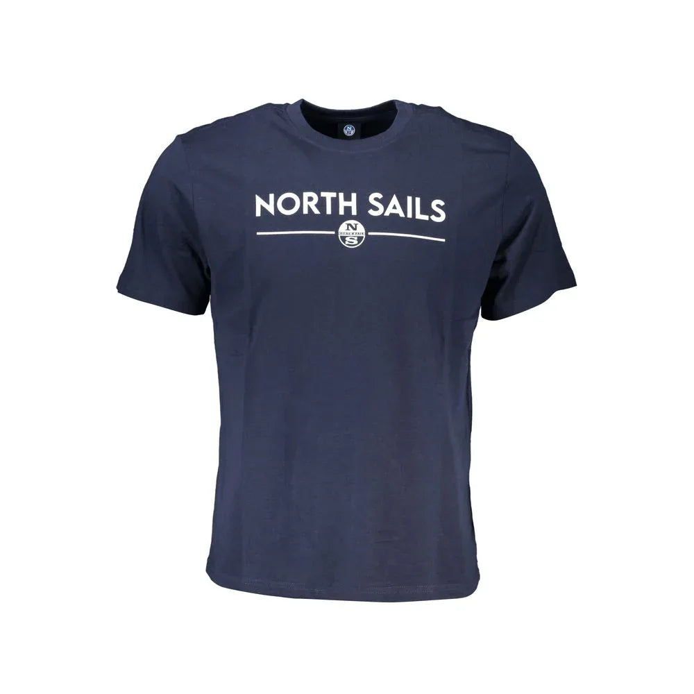 North Sails Blue Cotton Men T-Shirt - Zeiniez