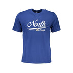North Sails Blue Cotton Men T-Shirt - Zeiniez