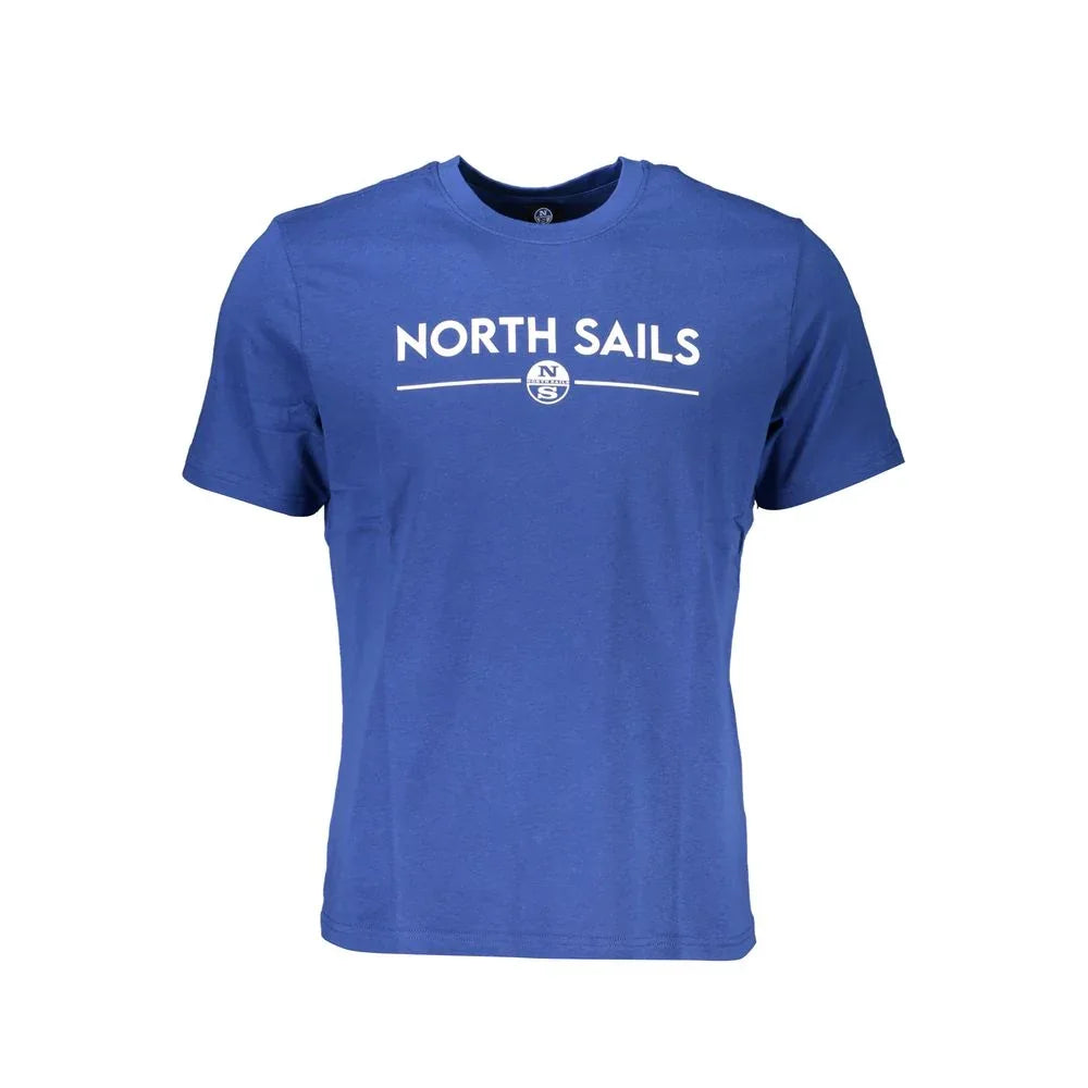 North Sails Blu Cotton Men T-Shirt - Zeiniez