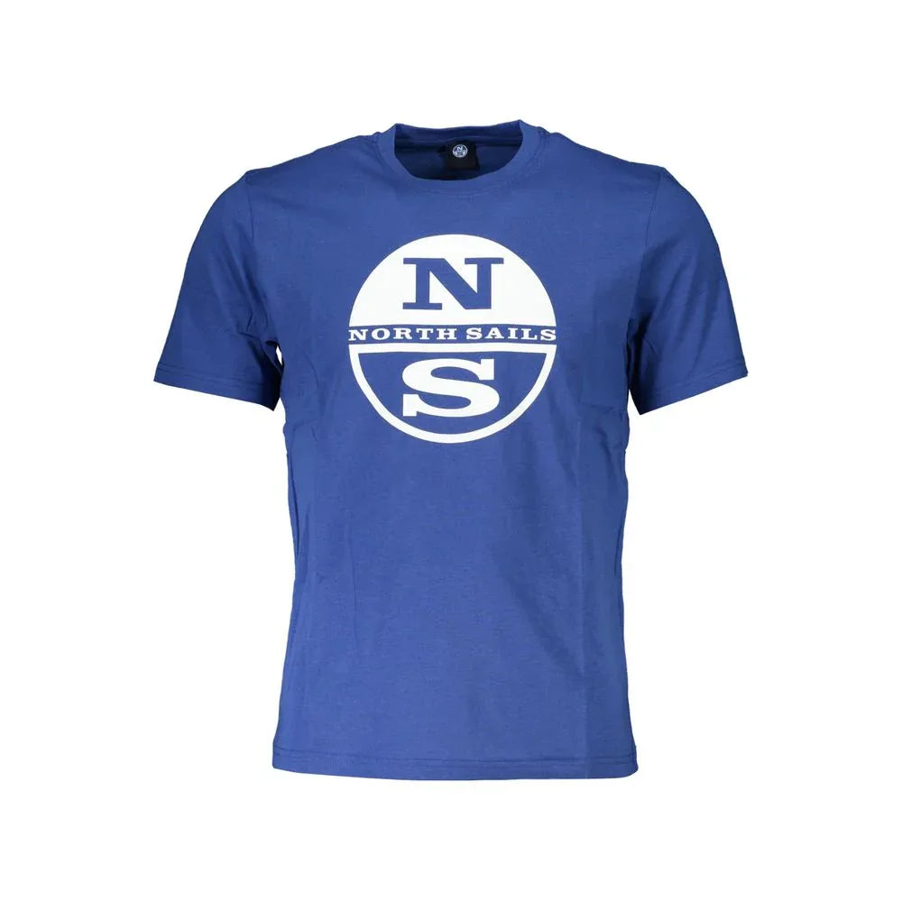 North Sails Blu Cotton Men T-Shirt - Zeiniez