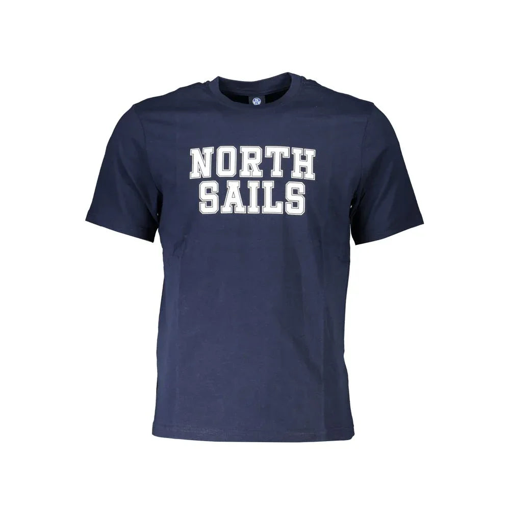 North Sails Blu Cotton Men T-Shirt - Zeiniez