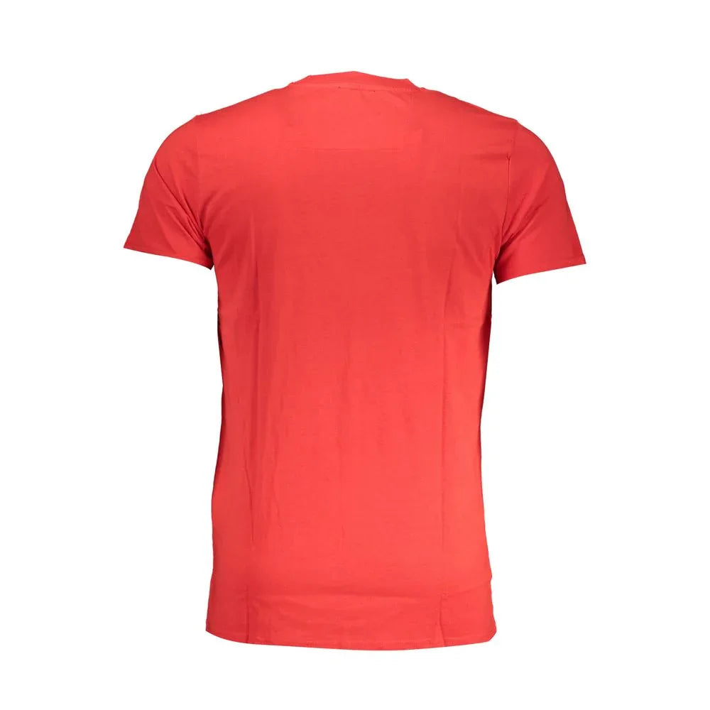 Cavalli Class Red Cotton Men T-Shirt - Zeiniez