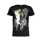 Cavalli Class Nero Cotton Men T-Shirt - Zeiniez