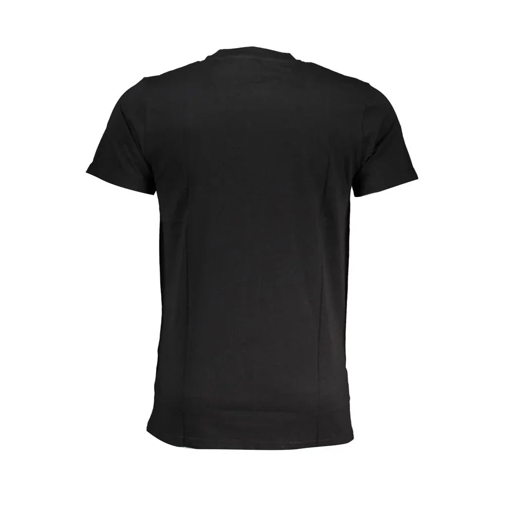 Cavalli Class Black Cotton Men T-Shirt - Zeiniez
