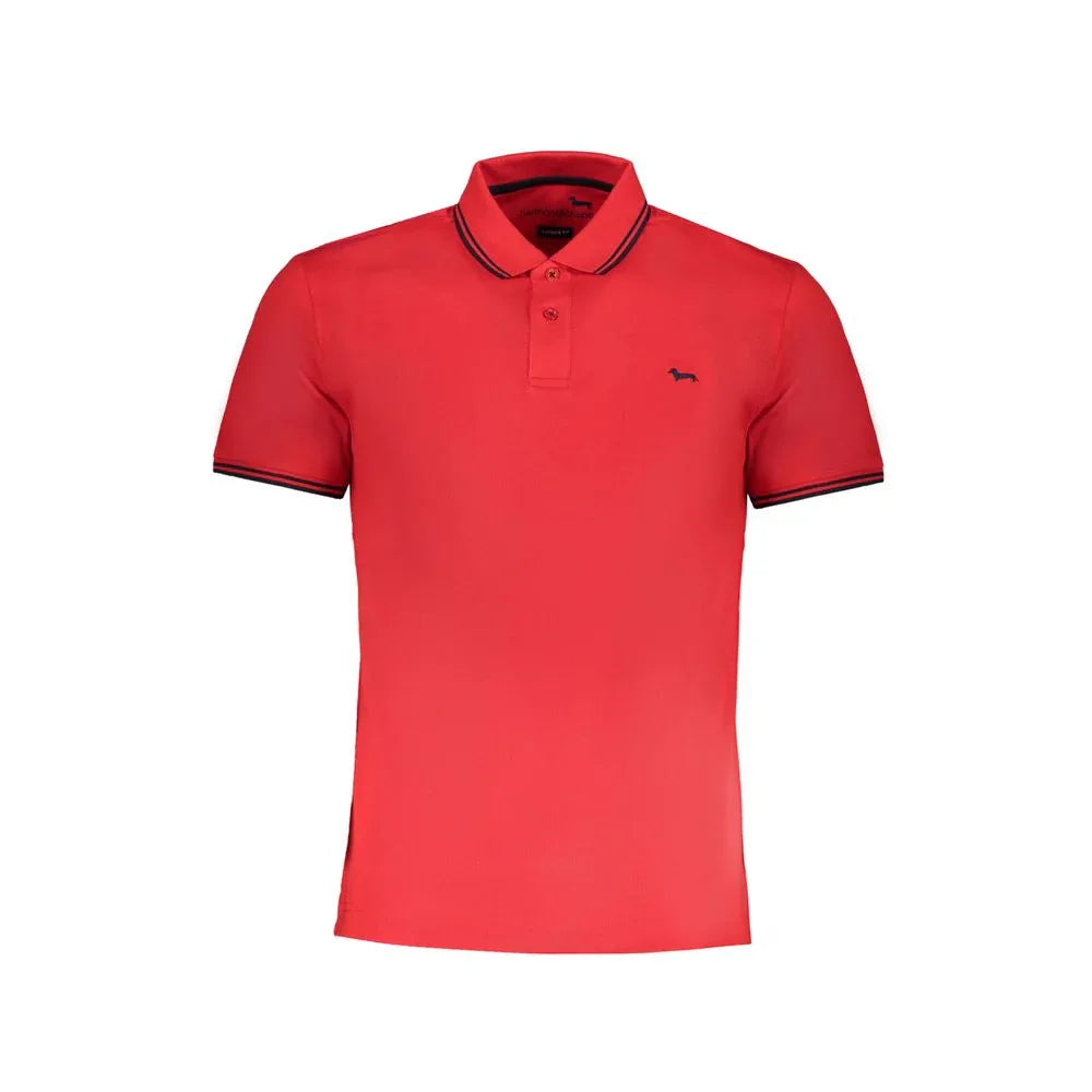 Harmont & Blaine Rosso Cotton Men Polo Shirt - Zeiniez