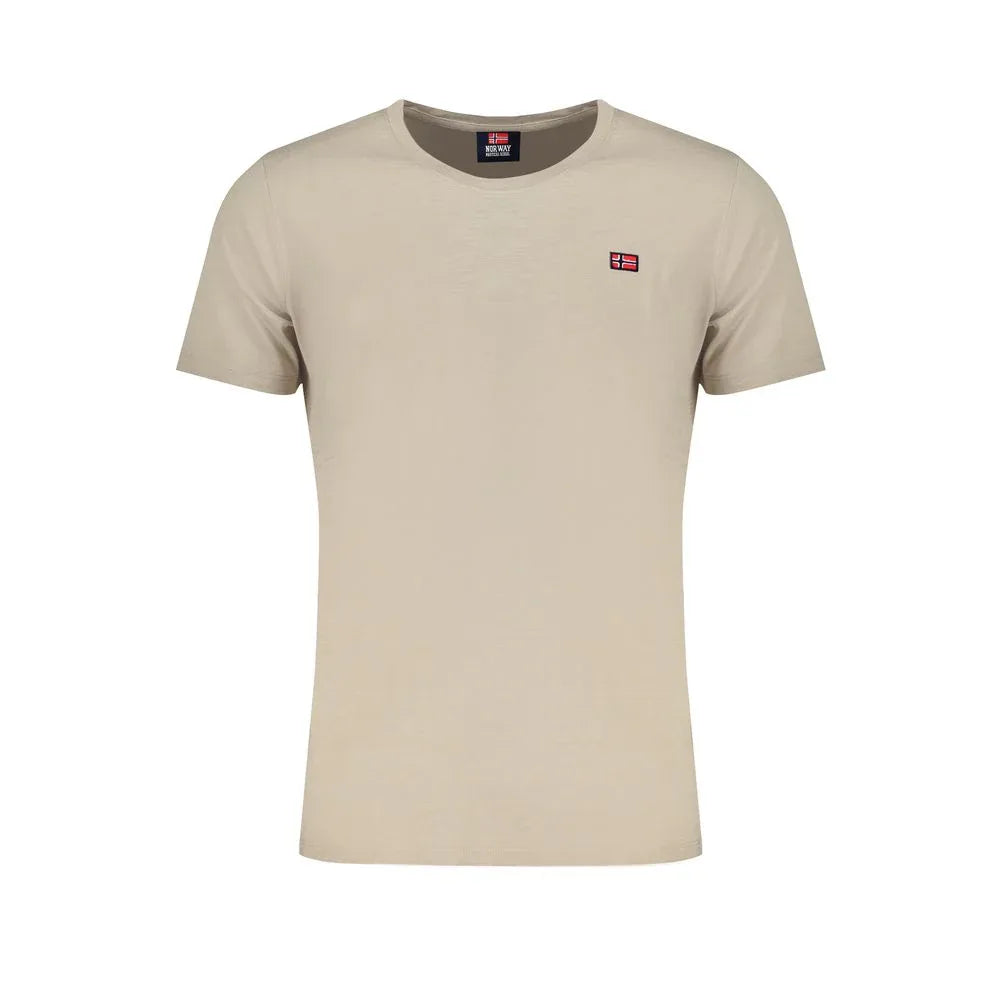 Norway 1963 Beige Cotton Men's T-Shirt - Zeiniez