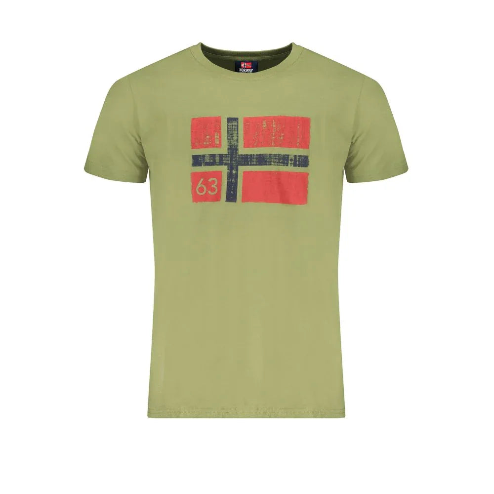 Norway 1963 Verde Cotton Men T-Shirt - Zeiniez
