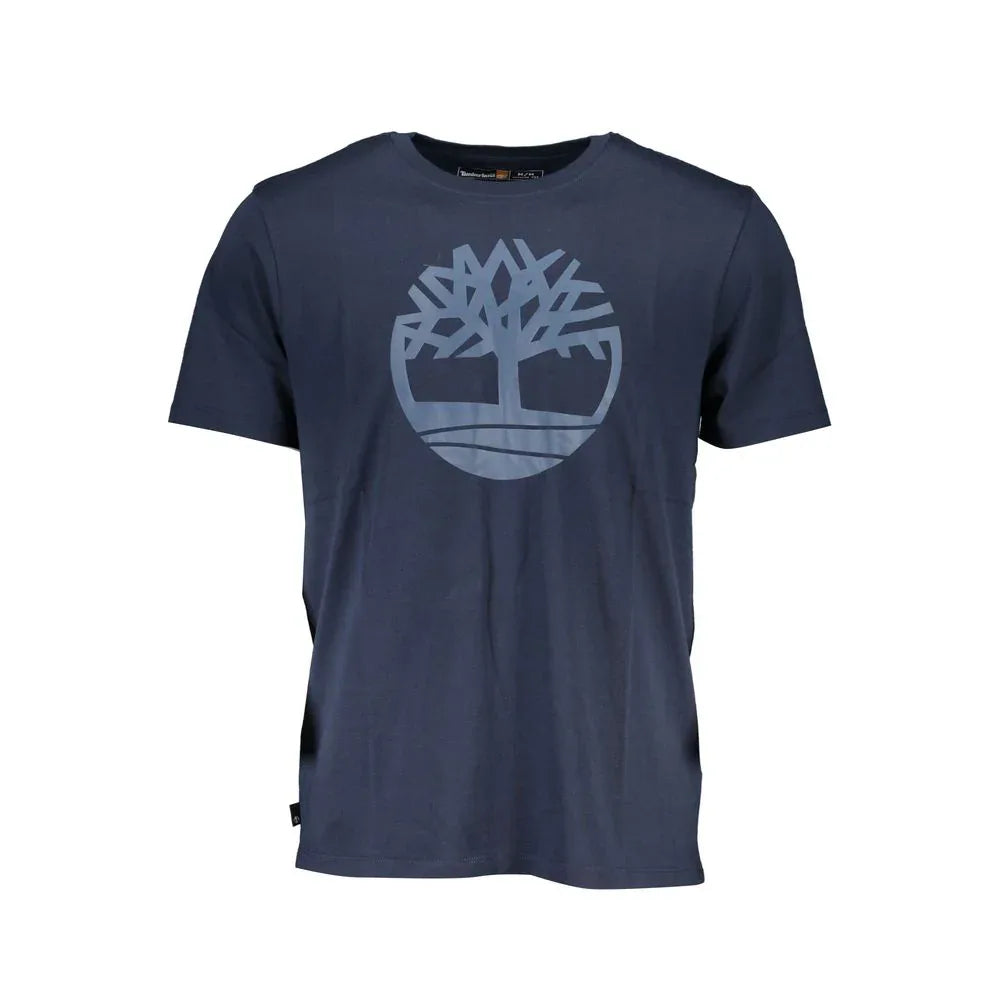 Timberland Blue Organic Cotton Men's T-Shirt - Zeiniez