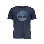 Timberland Blue Organic Cotton Men's T-Shirt - Zeiniez