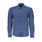 North Sails Blue Organic Cotton Men Shirt - Zeiniez