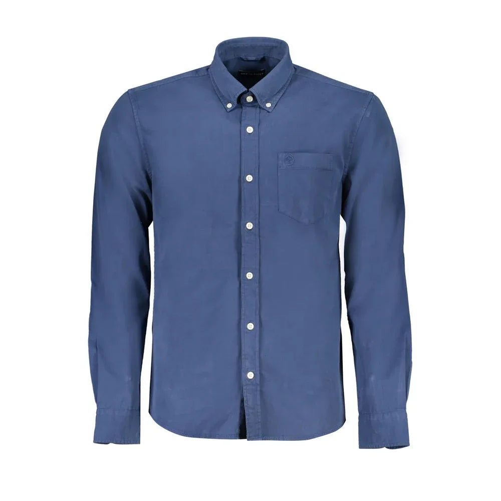 North Sails Blue Organic Cotton Men Shirt - Zeiniez