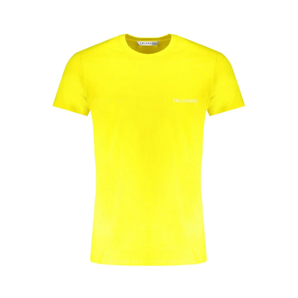 Trussardi Yellow Cotton Men's T-Shirt - Zeiniez