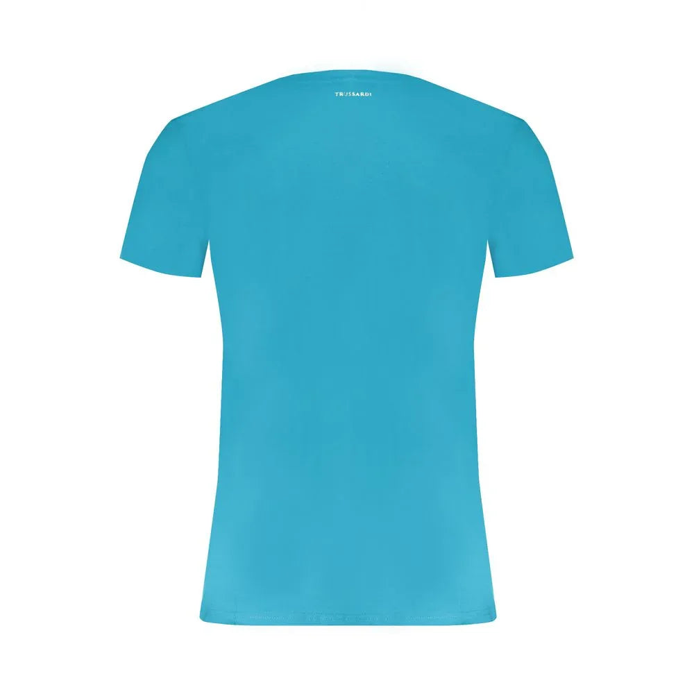 Trussardi Azzurro Cotton Men T-Shirt - Zeiniez