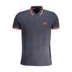 Cavalli Class Blue Cotton Men Polo Shirt - Zeiniez