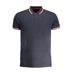 Cavalli Class Navy Cotton Men Polo Shirt - Zeiniez