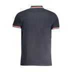 Cavalli Class Navy Cotton Men Polo Shirt - Zeiniez