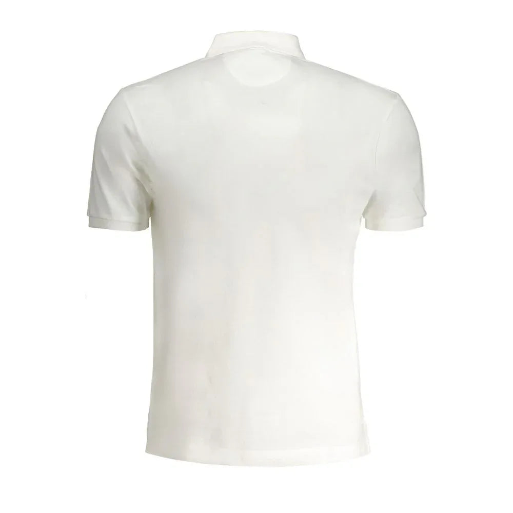 La Martina White Cotton Men Polo Shirt - Zeiniez