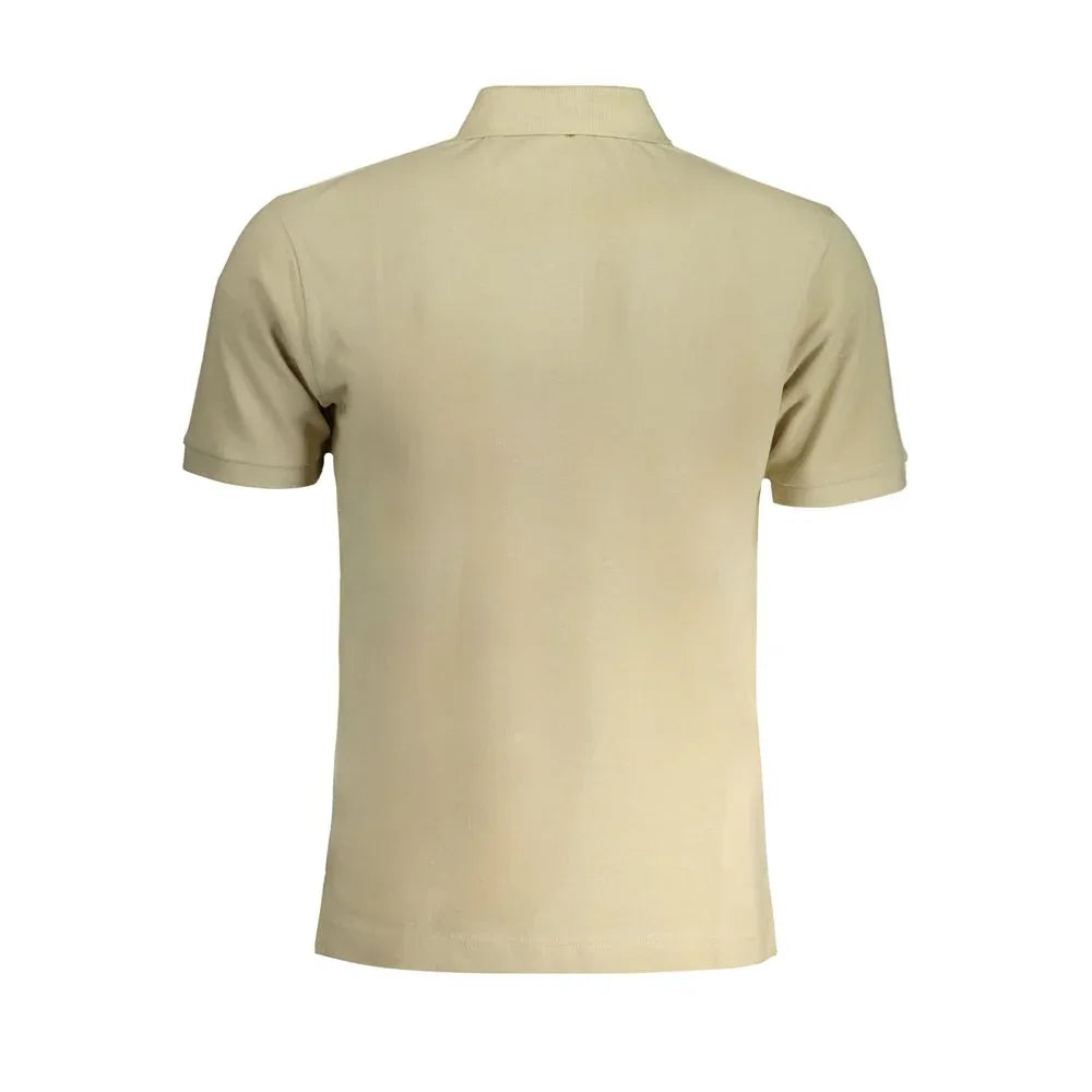 La Martina Beige Cotton Men Polo Shirt - Zeiniez