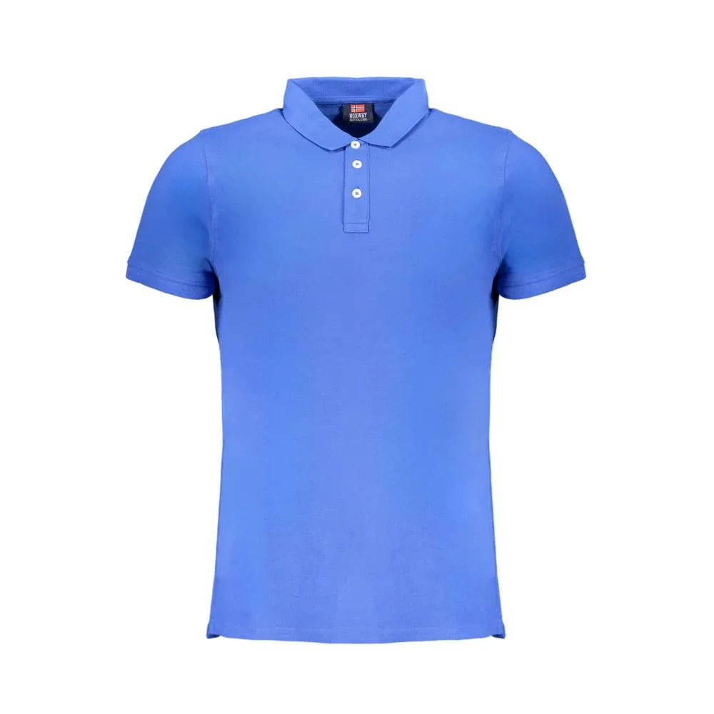 Norway 1963 Blue Cotton Polo Shirt - Zeiniez