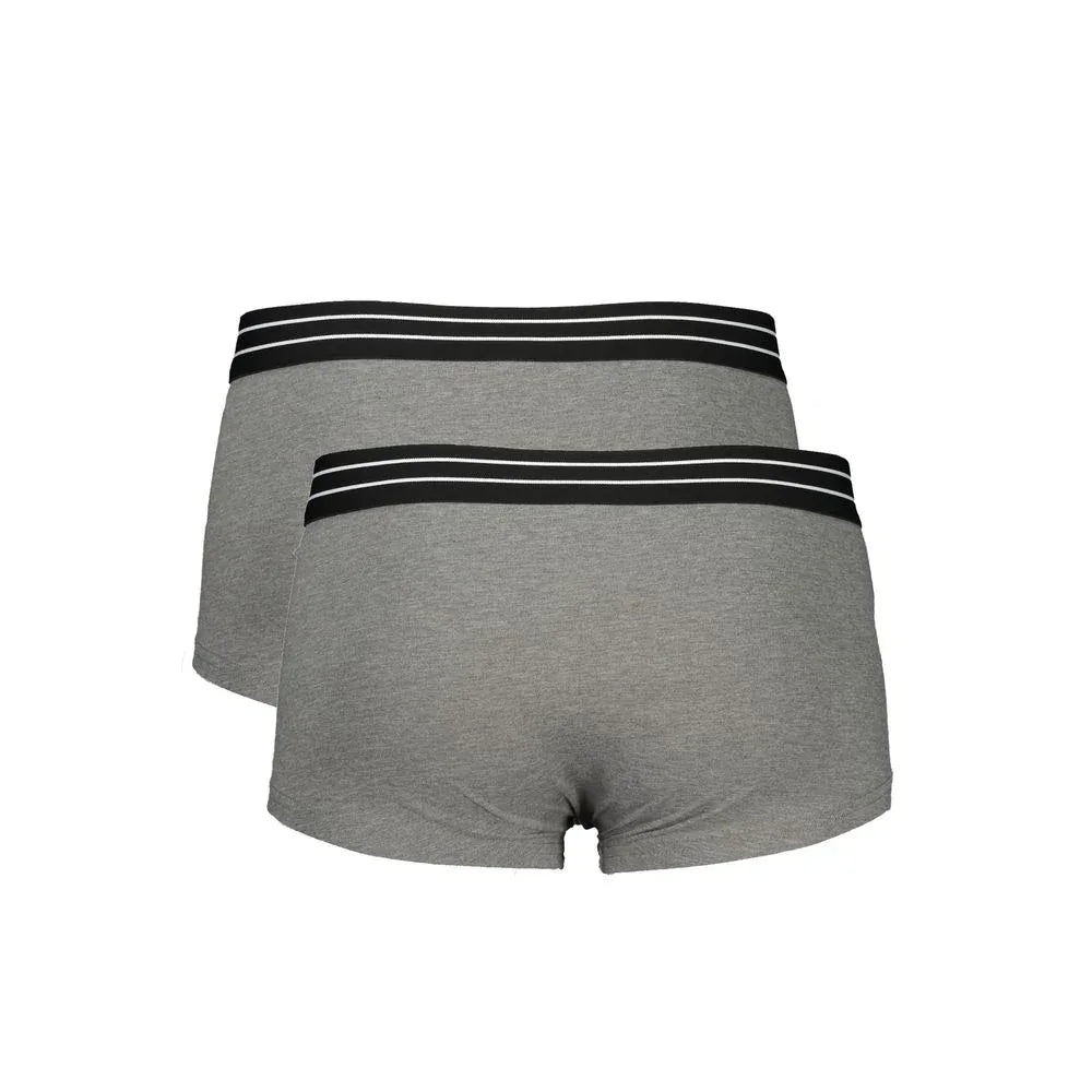 Cavalli Class Grigio Cotton Men's Boxer Underwear - Zeiniez