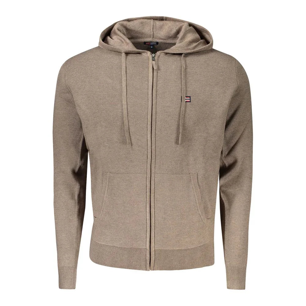 Norway 1963 Marrone Poliammide Men's Cardigan - Zeiniez