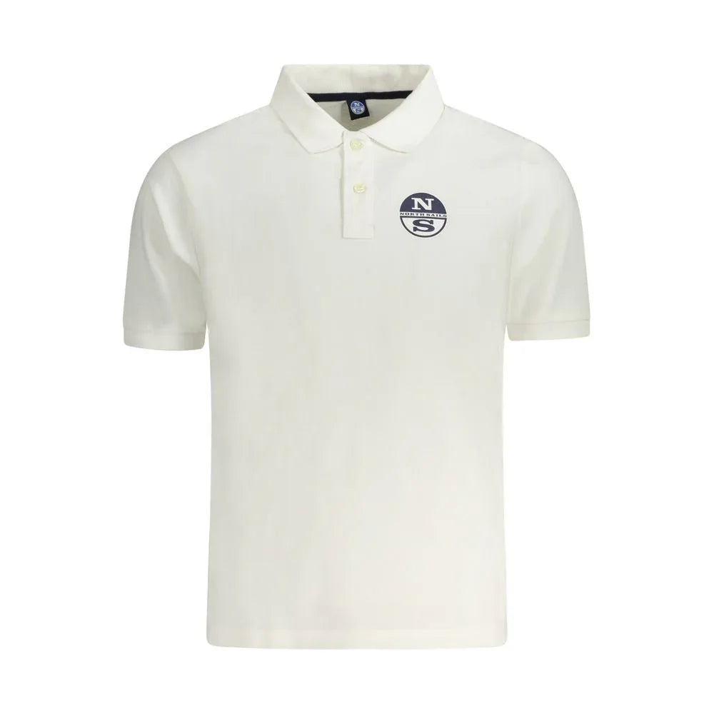 North Sails White Cotton Men Polo Shirt - Zeiniez