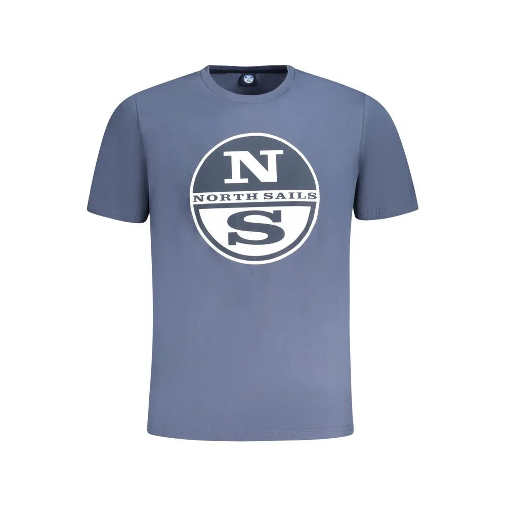North Sails Blue Cotton Men T-Shirt - Zeiniez