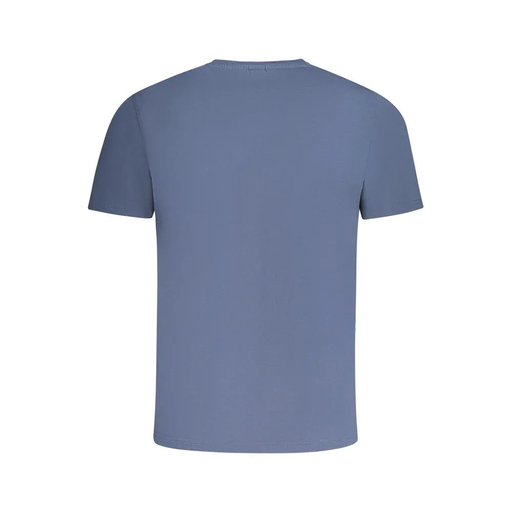 North Sails Blue Cotton Men T-Shirt - Zeiniez