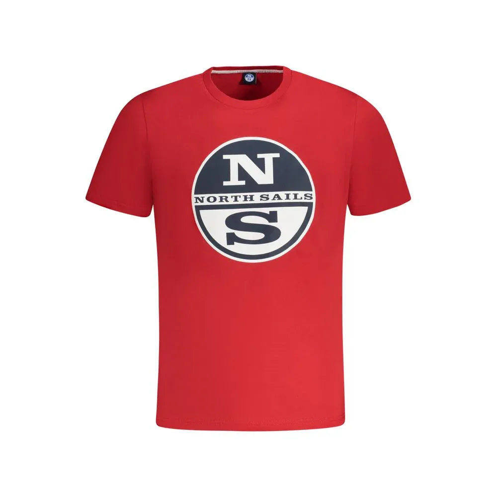 North Sails Rosso Cotton Men T-Shirt - Zeiniez