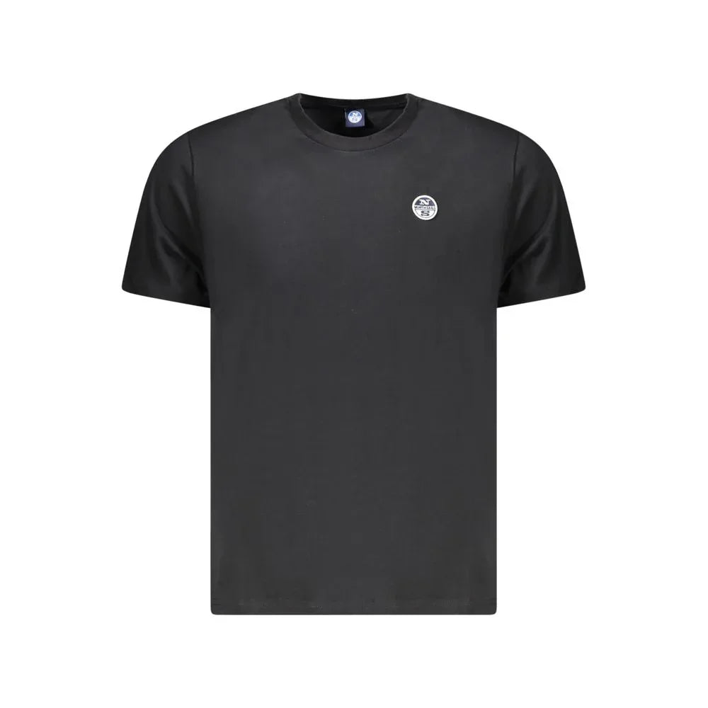 North Sails Black Cotton Men T-Shirt - Zeiniez
