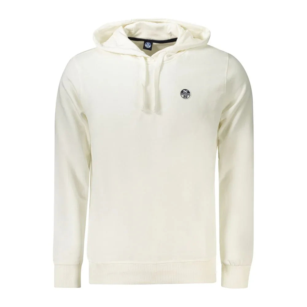 North Sails White Cotton Men's Hooded Sweatshirt - Zeiniez