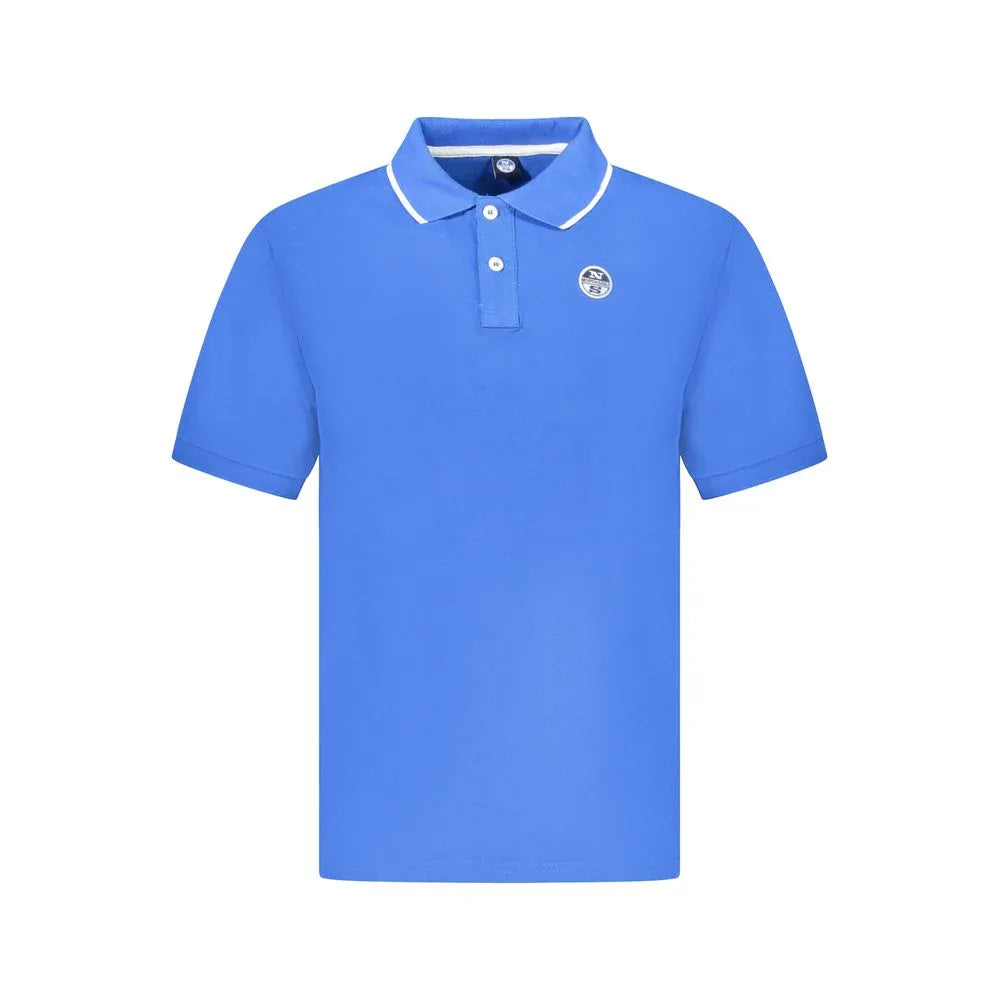 North Sails Blue Cotton Men Polo Shirt - Zeiniez