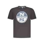 North Sails Black Cotton Men's T-Shirt - Zeiniez