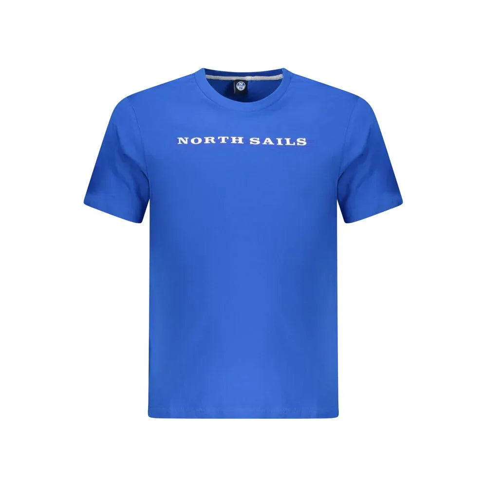 North Sails Blue Cotton Men T-Shirt - Zeiniez
