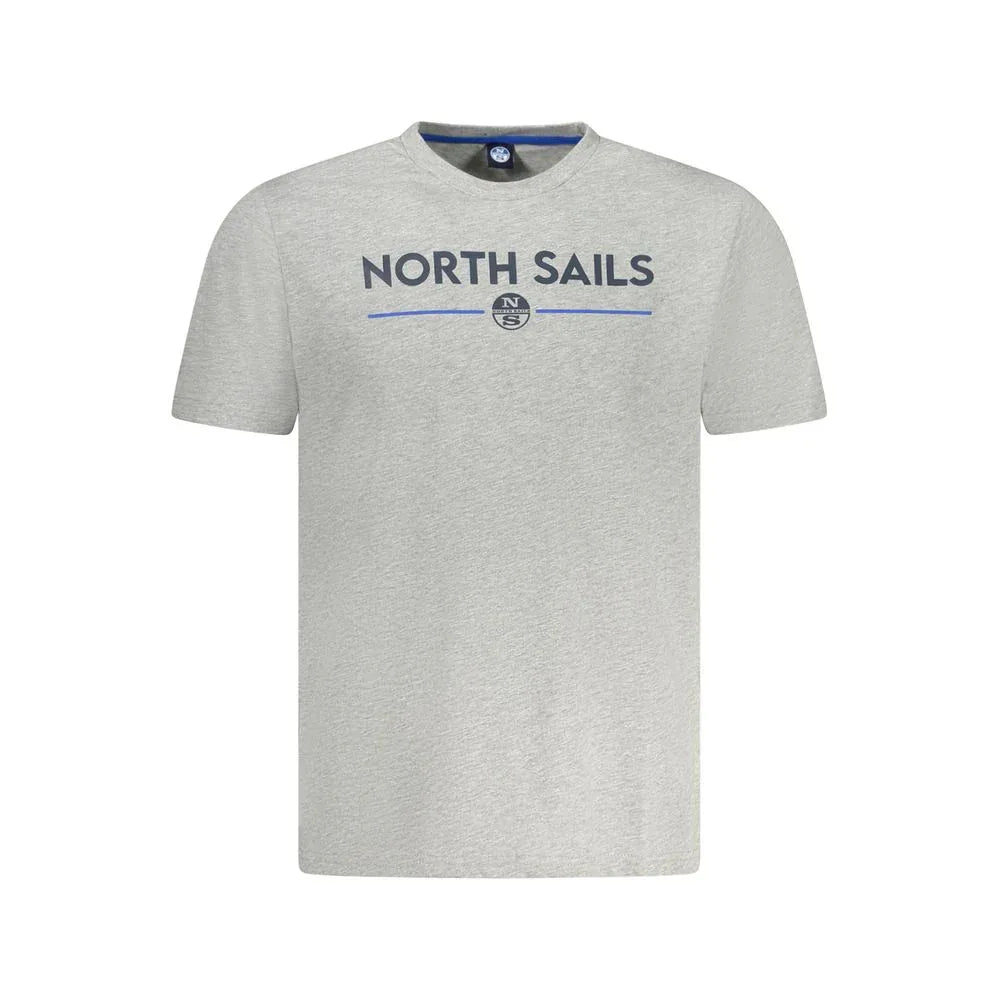 North Sails Grigio Cotton Men T-Shirt - Zeiniez