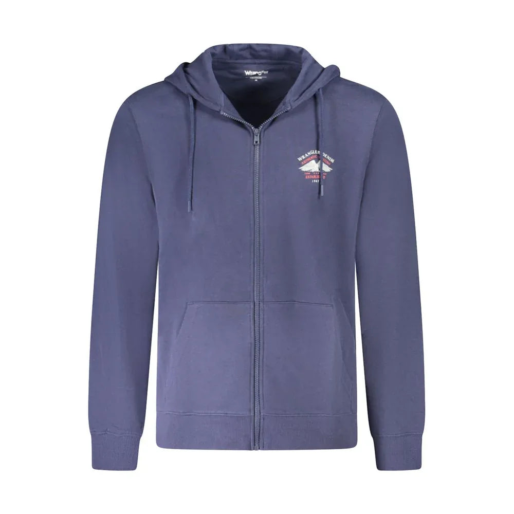 Wrangler Blu Cotton Men's Hoodie - Zeiniez