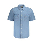 Wrangler Azzurro Cotton Men Shirt - Zeiniez
