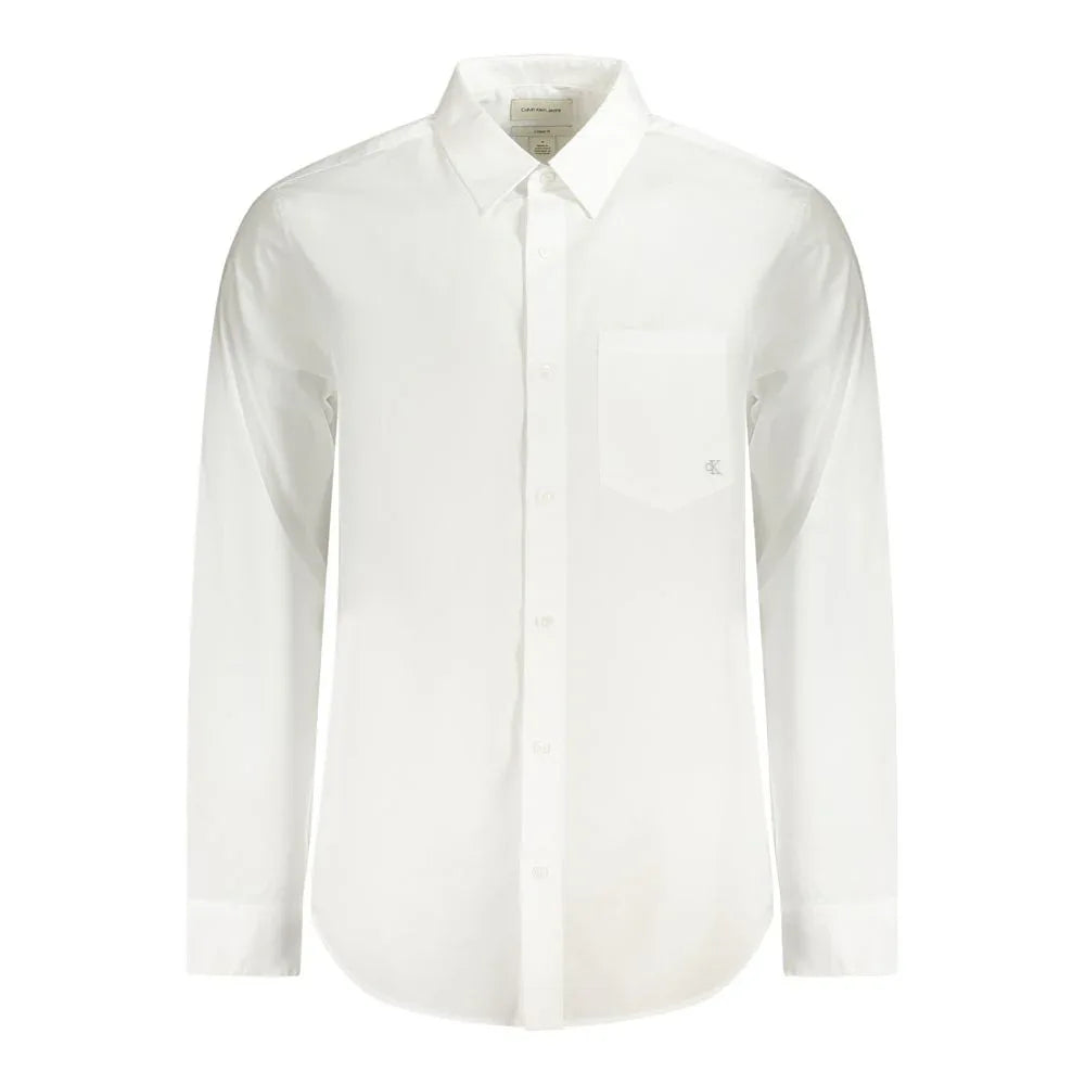 Calvin Klein White Organic Cotton Men's Shirt - Zeiniez