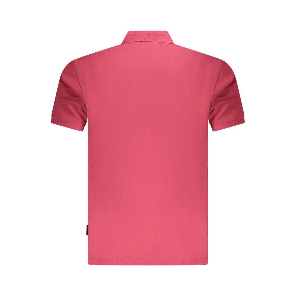 Napapijri Red Cotton Men Polo Shirt - Zeiniez
