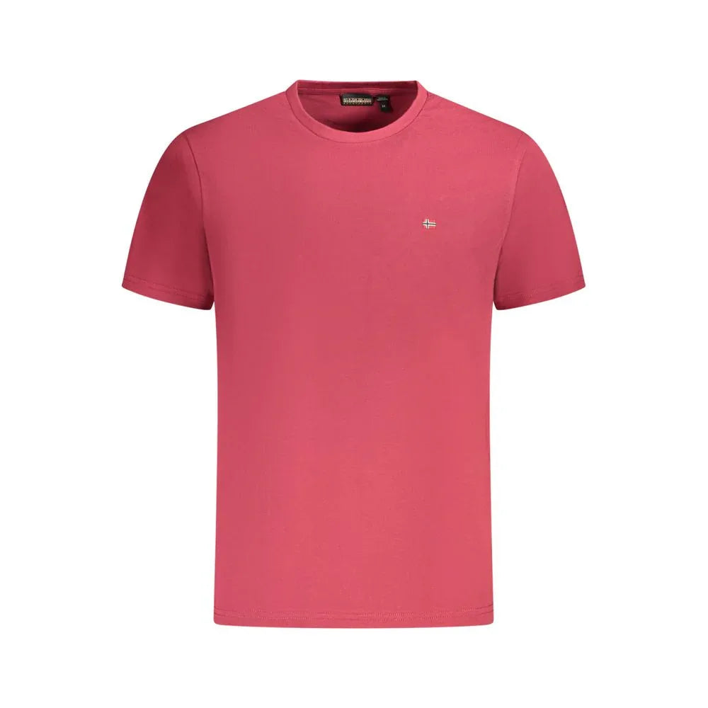 Napapijri Rosso Cotton Men's T-Shirt - Zeiniez