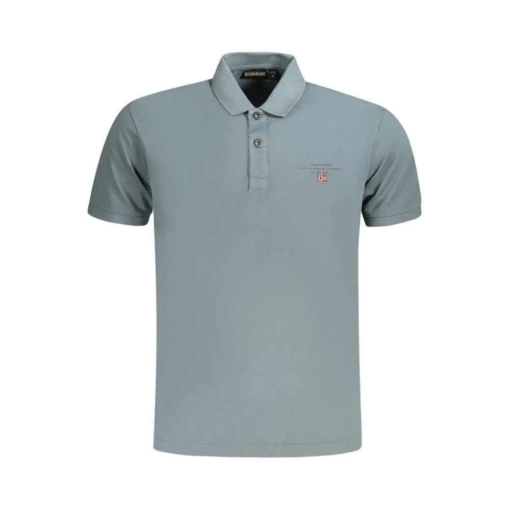 Napapijri Grigio Cotton Men Polo - Zeiniez