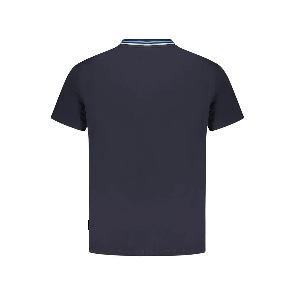 Napapijri Blue Organic Cotton Men's T-Shirt - Zeiniez
