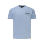 Napapijri Light Blue Cotton Men T-Shirt - Zeiniez