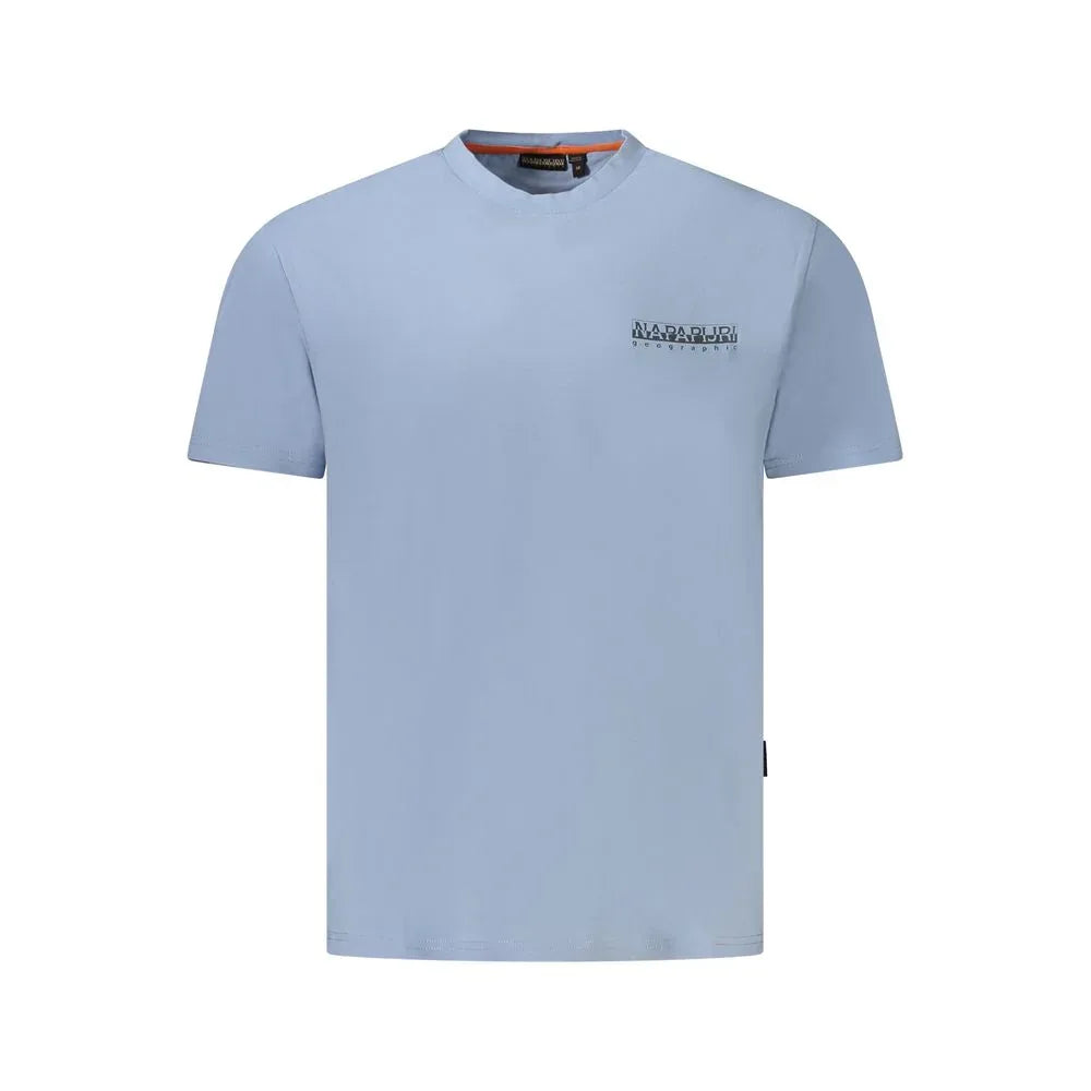 Napapijri Light Blue Cotton Men T-Shirt - Zeiniez
