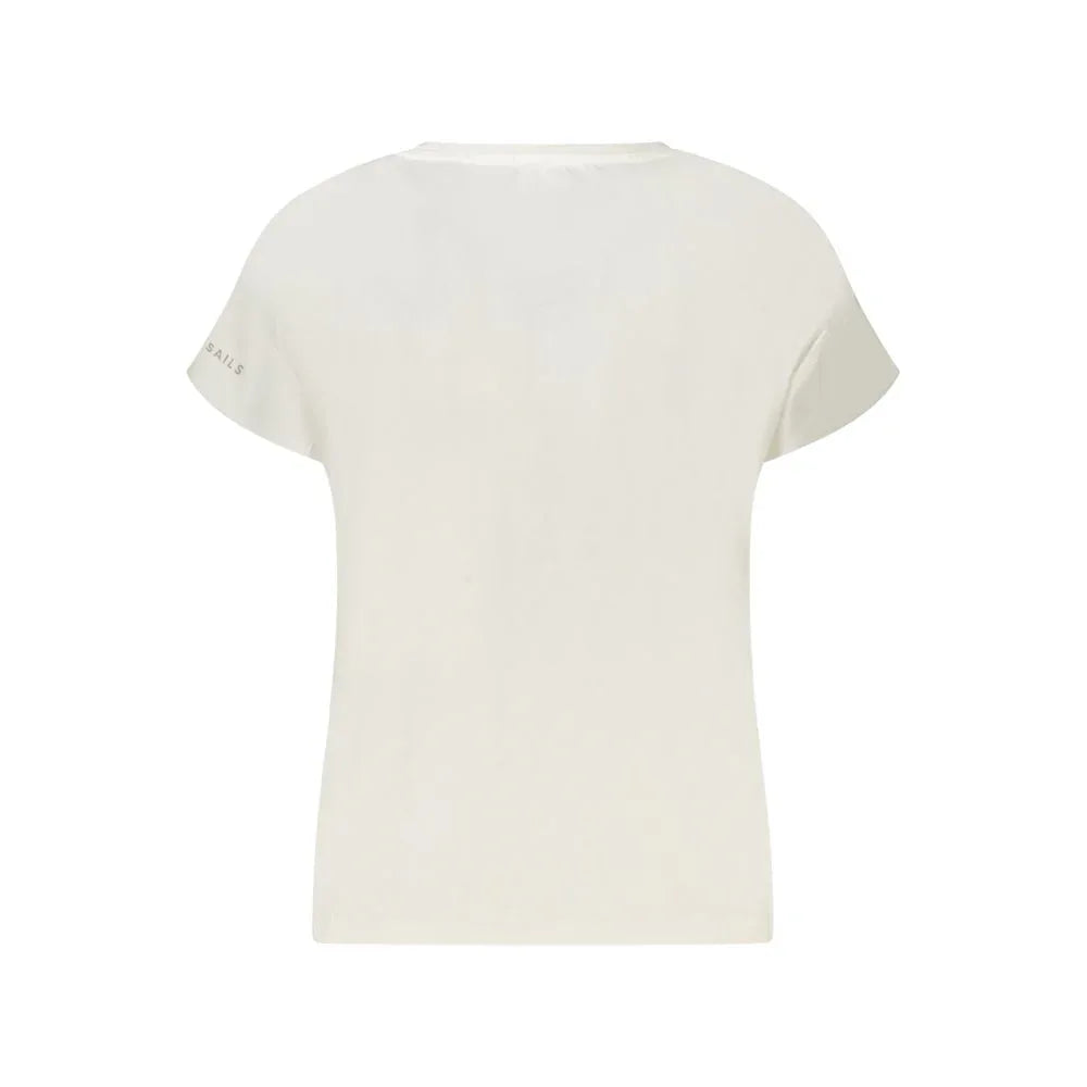North Sails Bianco Cotton Women T-Shirt - Zeiniez