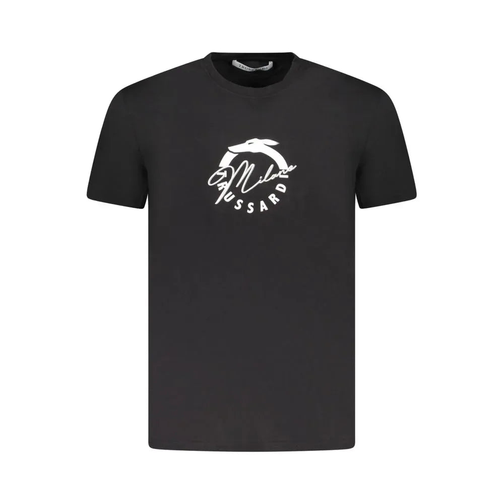 Trussardi Nero Cotton Mens T-Shirt - Zeiniez