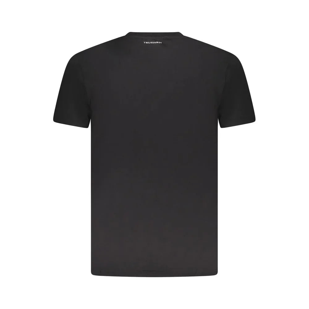 Trussardi Nero Cotton Mens T-Shirt - Zeiniez