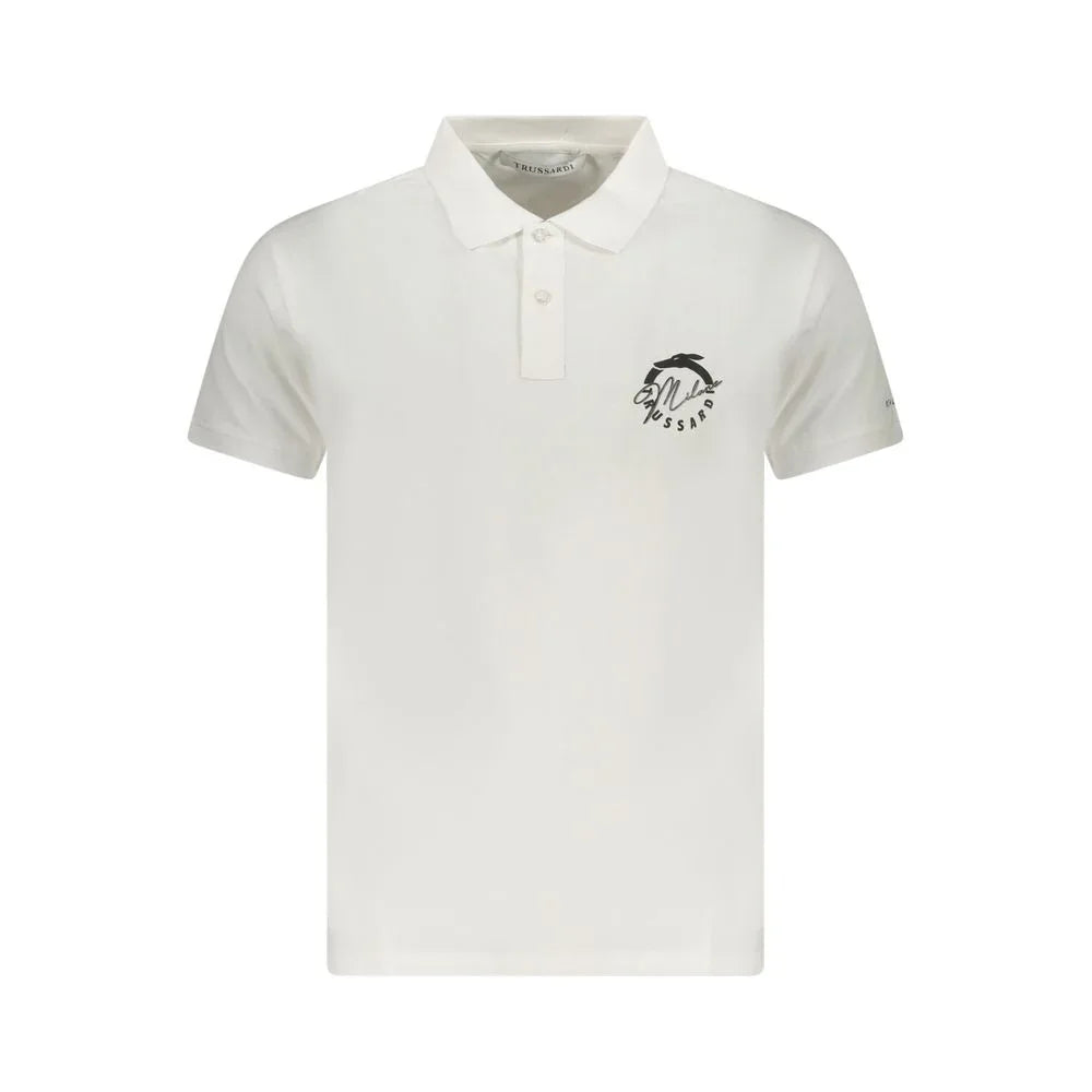 Trussardi White Cotton Men's Polo - Zeiniez