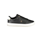 Tommy Hilfiger Black Leather Women Sneaker - Zeiniez